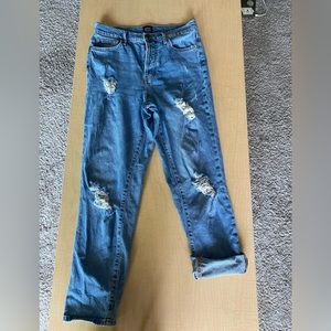 Urban Outfitters ripped strait leg jeans